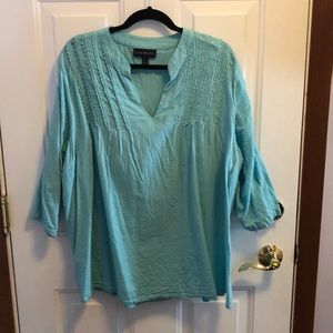 Lane Bryant top w accent stitching